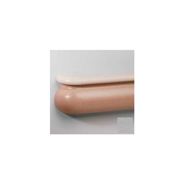 Pawling Crescent Series Vinyl Handrail/Crashrail Combination, 5-1/2" High, 12' Long, Pearl Gray BR-600V-12-289 - main